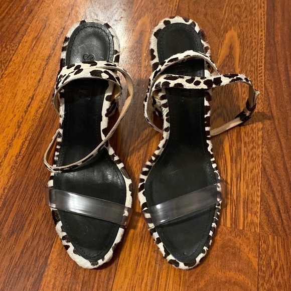 Schutz Elenita Calf Hair Heels - Picture 2 of 11